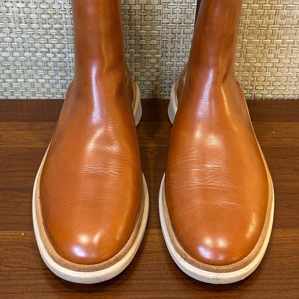 🌟3xHP🌟Sperry Gold Cup Commodore Plushwave  Cognac Tan Leather Chelsea Boot 11 - Picture 3 of 16